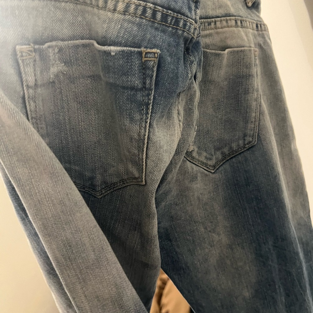 Zara Light Wash Ripped Denim - Size 4 - Picture 5 of 5